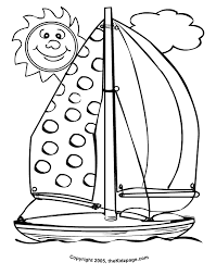 The first sailing and rowing boats appeared several thousand years ago in the era of ancient civilizations. All Free Printable Coloring Pages For Children Sailboat Colouring Page B105 Shake