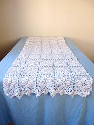 Wedding Very Long French Table Runner French Wedding French Vintage Table Runner Crochet Vintage Table Runner French Table Crochet Table Runner