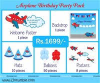 To keep the kids busy, i set out a variety of activities for them to play with. Aeroplane Theme Birthday Party Decoration Supplies Untumble