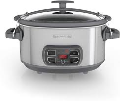 Black And Decker Wifi Slow Cooker Black Decker Scd1007 7 Quart Programmable Slow Cooker With Digital Timer Portable With Lock Digital Timer Black Decker Slow Cooker