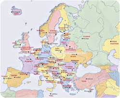Europakarte die karte von europa 3d europakarte mit ländernamen auf deutsch stock photo and europa ländernamen von. Europakarte Landkarte Europa