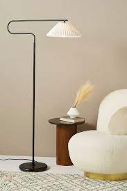Harriet Pleated Floor Lamp Unique Floor Lamps Floor Lamp Mid Century Floor Lamps