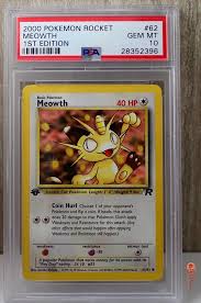 Au $10.50  8 bids postage: 1st Edition Meowth Non Holo Wotc Pokemon Card 62 82 Roc