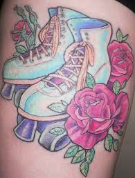 Retro roller skate tattoo by @lindseebeetattoo. Roller Derby Tattoos Startseite Facebook