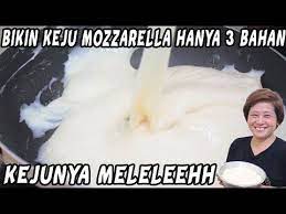 Cara Bikin Keju Mozzarella Hanya Pakai 3 Bahan Sangat Simple Youtube Keju Resep Makanan Makanan