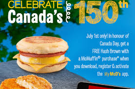 Wherever you go, take mcdonald's along with you. Mcdonald S Canada Day Offer Deals From Savealoonie
