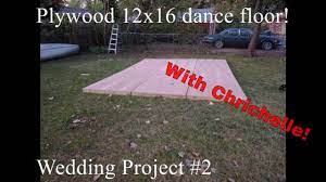 A Sturdy Homemade Plywood Modular Dance Floor For Our Wedding Youtube