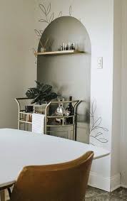 How do you determine which wall should be accentuated? Arched Color Blocking Sage Green Home Decor Home Home Decor Inspiration