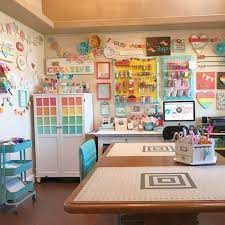 Perfect for the crafty person. 20 Ideas For Designing A Craft Room At Home Extra Space Storage Craft Room Design Dream Craft Room Craft Room Decor