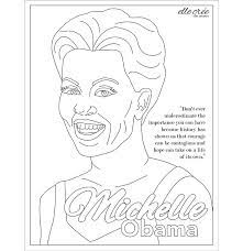 Easy drawing of michelle obama. Coloring Pages Elle Cree She Creates