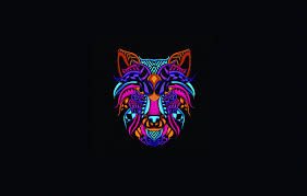 Best neon wallpaper, desktop background for any computer, laptop, tablet and phone. Wallpaper Minimalism Neon Style Background Wolf Art Art Abstract Style Color Neon Wolf Background Illustration Minimalism Animal Images For Desktop Section Minimalizm Download