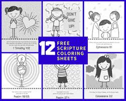 Let no one despise your youth, but be an example to the believers in word, in conduct, in love, in spirit, in faith, in purity (nkjv). 12 Bible Scripture Coloring Sheets By Quality Resources You Need And Want