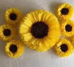 Bunga matahari atau helianthus merupakan tanaman asli amerika utara, amerika tengah, dan amerika serikat. Giant Tissue Oversized Paper Sun Flowers Buy Paper Folding Flowers Magic Tissue Paper Flowers Large Paper Flowers Product On Alibaba Com