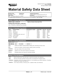 Msds, sheet of information supplied by the manufacturer or distributor of a product explaining and defining the health and safety and fire risks connected to products that are considered hazardous … english contemporary dictionary. Material Safety Data Sheet Manualzz