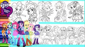 Мой маленький пони (пони жизнь) / my little pony: Coloring My Little Pony Equestria Girls Compilation Mewarnai Kuda Poni Equestria Girls Youtube