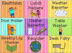 List Of Classroom Jobs Chart Editable Image Results Pikosy