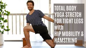 You can follow this video any time of the day. Total Body Yoga Stretch For Tight Legs W Hip Mobility And Hamstring Tim Senesi Yoga Youtube