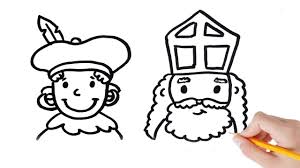 Hoe Teken Je Zwarte Piet En Sinterklaas Stap Voor Stap Sinterklaas Zwarte Piet Teken