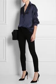 Black And Navy Blue Outfits Slytherin Album On Imgur Navy Blouses Outfit Blue Shirt Outfits Fashion