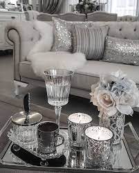 Its grey hues and metallic details add a sophisticated touch to this classic trellis. Maryann Sweetnuthins Living Room Decor Gray Living Room Red Pink Living Room