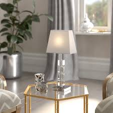 This lamp with round off white fabric shade emits a nice warm glow and would be a perfect addition to any bedroom nightstand, living room, or desk. Bedside Table Lamps You Ll Love Wayfair Co Uk