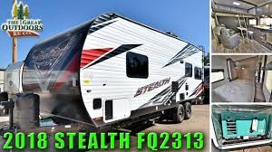 Maybe you would like to learn more about one of these? New 2018 Toy Hauler Stealth Fq2313 Bunk Bed Garage Quality Travel Trailer Rv Colorado Youtube