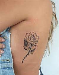 30 Spring Floral Tattoo Designs To Make You Beautiful Women Fashion Lifestyle Blog Shinecoco Com In 2021 Small Rose Tattoo Rose Tattoo On Ribs Rose Rib Tattoos