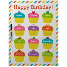 Birthday Chart For Classroom Printable Classroom Birthday Chart Dry Erase Board Zazzle Com Classroom Birthday Birthday Charts Birthday Chart For Preschool