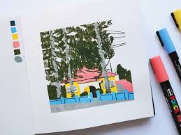 Posca Pen Drawing By Eliott Bulpett Posca Poscaart Illustration Sketchbook Sketch Book Pen Art Pen Illustration