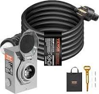 Amazon.com : VEVOR 50 Amp Generator Cord and Power Inlet Box ...