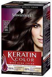 4 light brown hair dye for black men. Amazon Com Schwarzkopf Keratin Color Permanent Hair Color Cream 2 0 Soft Black Packaging May Vary Beauty