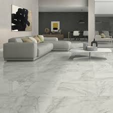 Seventh Avenue Brouille White Marble Effect 60x60 Polished Porcelain Floor Tiles Ebay Living Room Tiles Grey Floor Tiles Living Room Grey Marble Floor