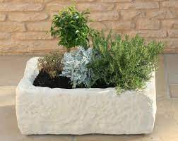 Auge Bac A Fleur Jardiniere En Pierre Reconstituee Modele 14 Www Pierre Alentour Fr