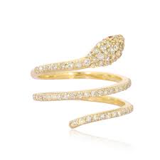 Maybe you would like to learn more about one of these? Yellow Gold Snake Ring With Diamond And Ruby Eyes