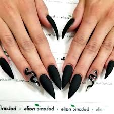 Below, find 20 dip powder nail color ideas that'll inspire you to dive into dip. Top 70 Black Nail Designs In Different Shapes And Styles Yve Style Com Black Stiletto Nails Stiletto Nails Designs Black Nail Designs