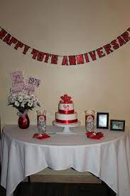 The 50th anniversary is known as the golden anniversary, so allow that to inspire your decor choices. Mom Dad S Surprise 40th Wedding Anniversary Dinner Party Wedding Anniversary Decorations 40th Anniversary Party Decorations Wedding Anniversary Surprises
