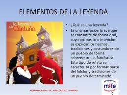Algunas leyendas populares son las del rey arturo, las del. Elementos De La Leyenda