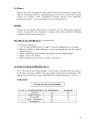 Project Report Format Business Letter Format Financial Statement Analysis Risk Management