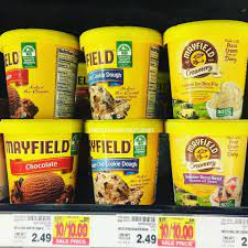 Only 1 00 Each For Mayfield Ice Cream At Kroger Yes I Will Take It Mayfield Ice Cream Ice Cream Chocolate Chip Cookie Dough