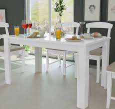 White Dining Table Rectangle Kitchen Dinner Tables Lunch 6 Person Large 140cm Dining Table In Kitchen White Dining Table Modern Dining Table