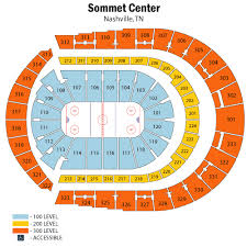 breakdown of the bridgestone arena seating chart nashville