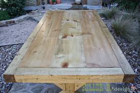 This plan also links to more information on building the matching benches. How To Build A Chunky X Farmhouse Table Pretty Handy Girl