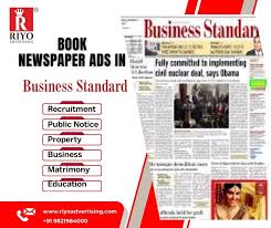 Business Standard Ad Rates 2024 | Book ...