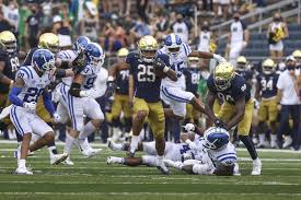 The notre dame fighting irish football team is the intercollegiate football team representing the university of notre dame in south bend, indiana. Extra Point Vs Notre Dame Fighting Irish Defeat Duke In First Ever Acc Win The Chronicle