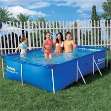 Bestway Steel Pro Rectangular Frame Pool 102 X 71 79 99 Bestway Pool Rectangular Pool