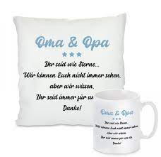 Kissen oder Tasse: Oma & Opa