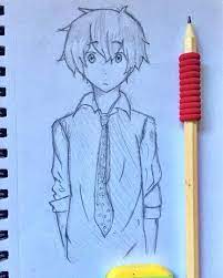 Maybe you would like to learn more about one of these? A Drawing Of An Anime Boy Drawing Anime Animedrawing Pencil Rubber Pencildrawing Art Drawinganime Anime Boy Sketch Anime Drawings Boy Cute Boy Drawing