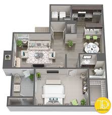 Search 365 single family homes for rent with 2 bedroom in houston, texas. 3d Floor Plans For Apartment Community In Houston Tx Small Apartment Floor Plans House Floor Design House Layout Plans
