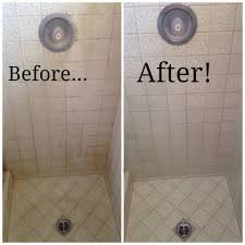 Before And After Shower Tile Cleaning For San Diego Stanley Steemer Tilecleaing Tile Bathroom Cleaning Shower Tiles Small Bathroom Tiles