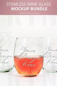 Stemless Wine Glass Mockup Bundle Wine Glass Stock Photo Bundle Two 2 Stemless Wine Glasses Mockup Party Wedding Wine Glass Mockup 902 Stemless Wine Glass Custom Wine Glass Wine Glass Designs